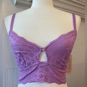 NWT COLSIE BRALETTE / LIGHT VIOLET / SIZE: MEDIUM
